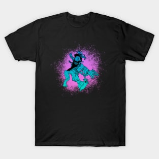 The Deranged King (Blue on Purple) : A Fantasy Character T-Shirt